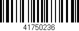 Código de barras (EAN, GTIN, SKU, ISBN): '41750236'