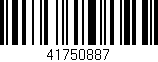 Código de barras (EAN, GTIN, SKU, ISBN): '41750887'