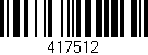 Código de barras (EAN, GTIN, SKU, ISBN): '417512'