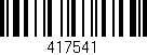 Código de barras (EAN, GTIN, SKU, ISBN): '417541'