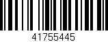 Código de barras (EAN, GTIN, SKU, ISBN): '41755445'