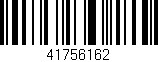 Código de barras (EAN, GTIN, SKU, ISBN): '41756162'