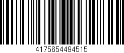 Código de barras (EAN, GTIN, SKU, ISBN): '4175654494515'