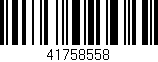 Código de barras (EAN, GTIN, SKU, ISBN): '41758558'