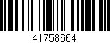 Código de barras (EAN, GTIN, SKU, ISBN): '41758664'