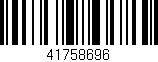 Código de barras (EAN, GTIN, SKU, ISBN): '41758696'