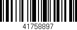 Código de barras (EAN, GTIN, SKU, ISBN): '41758897'