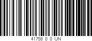 Código de barras (EAN, GTIN, SKU, ISBN): '41758_0_0_UN'