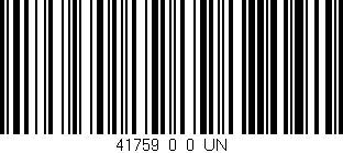 Código de barras (EAN, GTIN, SKU, ISBN): '41759_0_0_UN'