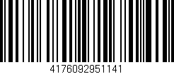 Código de barras (EAN, GTIN, SKU, ISBN): '4176092951141'