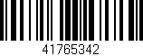 Código de barras (EAN, GTIN, SKU, ISBN): '41765342'