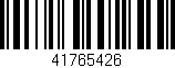 Código de barras (EAN, GTIN, SKU, ISBN): '41765426'