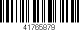 Código de barras (EAN, GTIN, SKU, ISBN): '41765879'