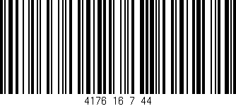 Código de barras (EAN, GTIN, SKU, ISBN): '4176_16_7_44'
