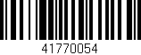 Código de barras (EAN, GTIN, SKU, ISBN): '41770054'