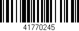 Código de barras (EAN, GTIN, SKU, ISBN): '41770245'