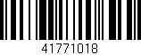 Código de barras (EAN, GTIN, SKU, ISBN): '41771018'