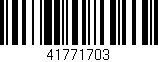 Código de barras (EAN, GTIN, SKU, ISBN): '41771703'