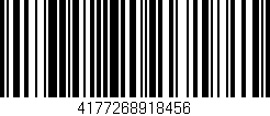 Código de barras (EAN, GTIN, SKU, ISBN): '4177268918456'