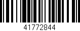 Código de barras (EAN, GTIN, SKU, ISBN): '41772844'