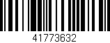 Código de barras (EAN, GTIN, SKU, ISBN): '41773632'