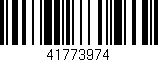 Código de barras (EAN, GTIN, SKU, ISBN): '41773974'