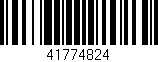 Código de barras (EAN, GTIN, SKU, ISBN): '41774824'