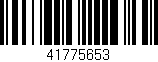 Código de barras (EAN, GTIN, SKU, ISBN): '41775653'