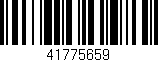 Código de barras (EAN, GTIN, SKU, ISBN): '41775659'