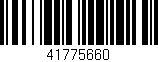 Código de barras (EAN, GTIN, SKU, ISBN): '41775660'