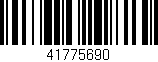 Código de barras (EAN, GTIN, SKU, ISBN): '41775690'