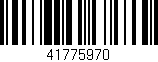 Código de barras (EAN, GTIN, SKU, ISBN): '41775970'