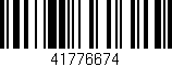 Código de barras (EAN, GTIN, SKU, ISBN): '41776674'