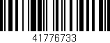 Código de barras (EAN, GTIN, SKU, ISBN): '41776733'
