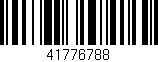 Código de barras (EAN, GTIN, SKU, ISBN): '41776788'