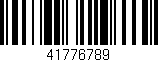 Código de barras (EAN, GTIN, SKU, ISBN): '41776789'
