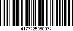 Código de barras (EAN, GTIN, SKU, ISBN): '4177725858974'