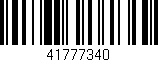 Código de barras (EAN, GTIN, SKU, ISBN): '41777340'