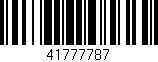 Código de barras (EAN, GTIN, SKU, ISBN): '41777787'
