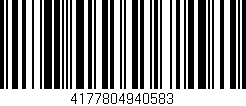 Código de barras (EAN, GTIN, SKU, ISBN): '4177804940583'