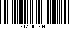 Código de barras (EAN, GTIN, SKU, ISBN): '41778947944'
