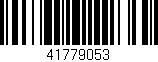 Código de barras (EAN, GTIN, SKU, ISBN): '41779053'