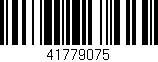 Código de barras (EAN, GTIN, SKU, ISBN): '41779075'