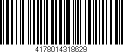 Código de barras (EAN, GTIN, SKU, ISBN): '4178014318629'