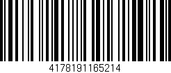 Código de barras (EAN, GTIN, SKU, ISBN): '4178191165214'
