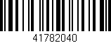 Código de barras (EAN, GTIN, SKU, ISBN): '41782040'