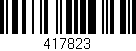 Código de barras (EAN, GTIN, SKU, ISBN): '417823'