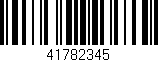 Código de barras (EAN, GTIN, SKU, ISBN): '41782345'