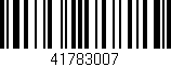 Código de barras (EAN, GTIN, SKU, ISBN): '41783007'