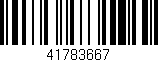 Código de barras (EAN, GTIN, SKU, ISBN): '41783667'